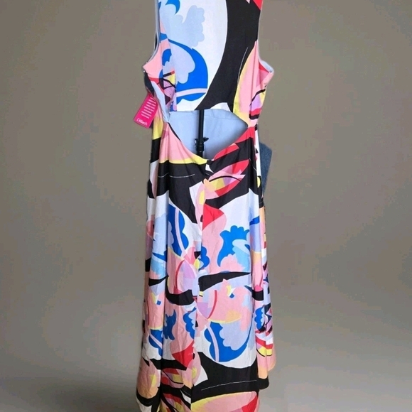 Nicole Miller Vibrant High-Low Dress - Picture 5 of 14